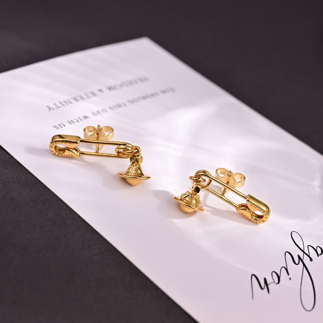 Vivienne Westwood Safety Pin Earrings